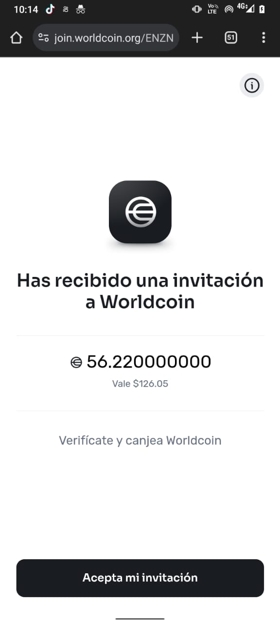 Página de inicio de Worldcoin - Descarga la app